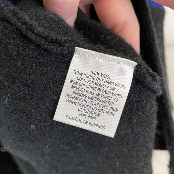 Women's Blue and Black Sweater - Picture 7 of 10